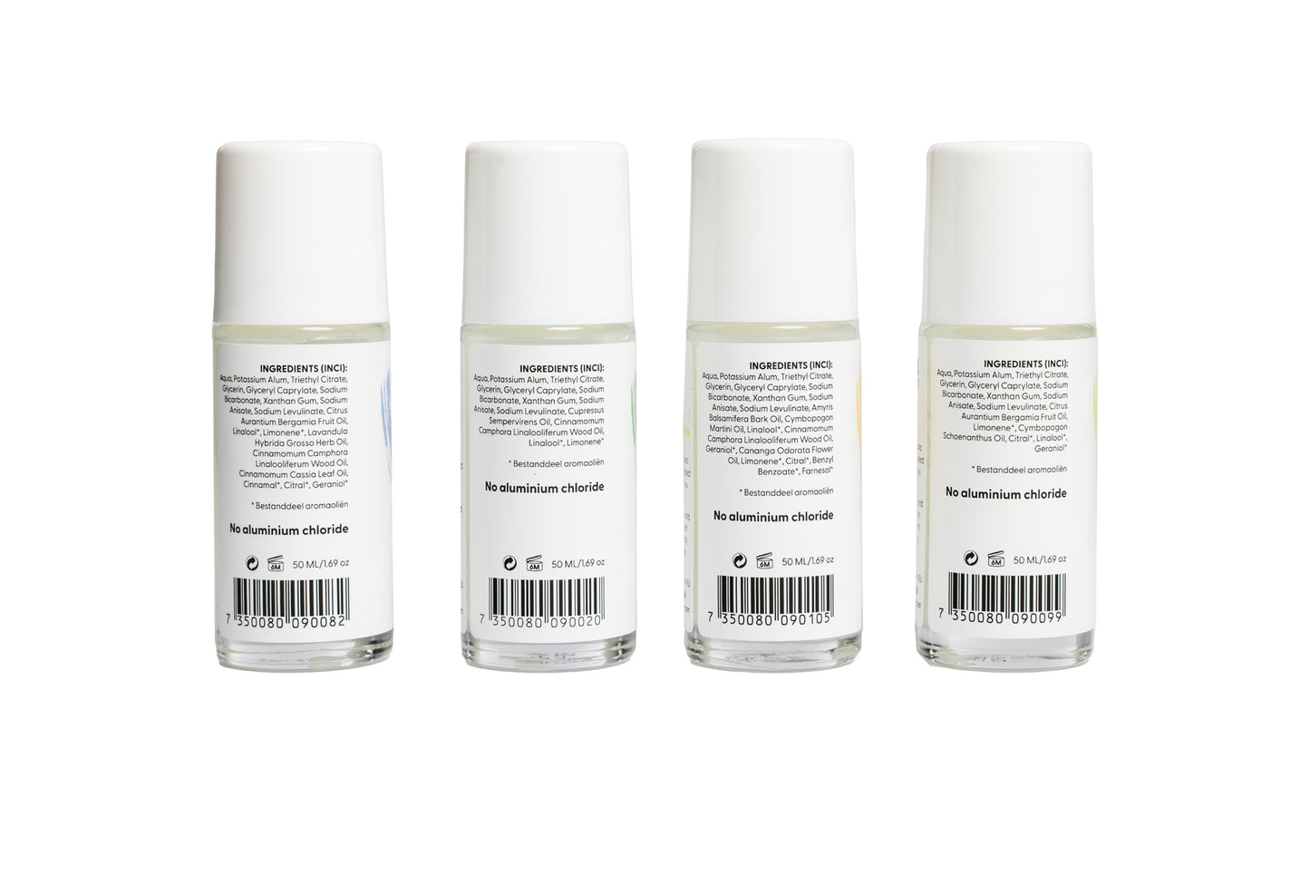 4 Bottles Undercover Agent Natural Deodorants