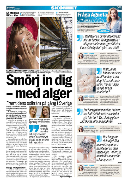 Aftonbladet, Sweden, 2020 - True Organic of Sweden
