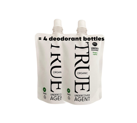 Refill pouch- best natural deodorant- Undercover agent deodorant by trueorganicofsweden.com