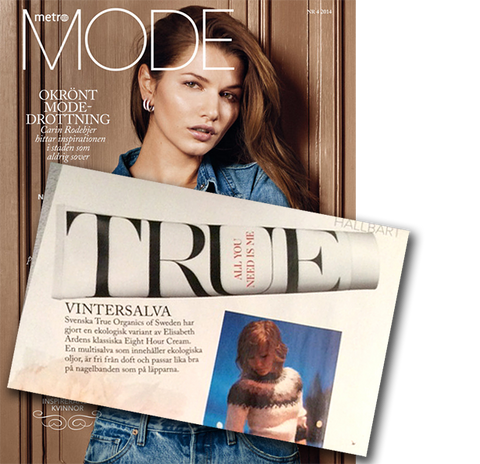 Metro Mode, December 2014 - True Organic of Sweden