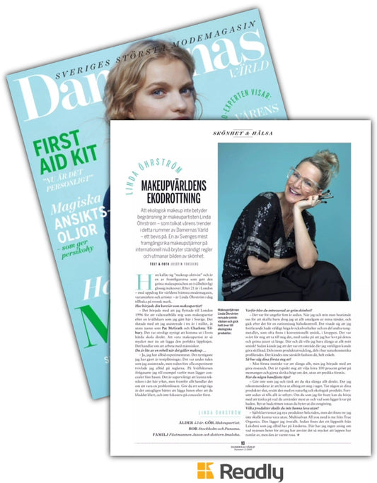 Organic makeup artist Linda Öhrström - True Organic of Sweden