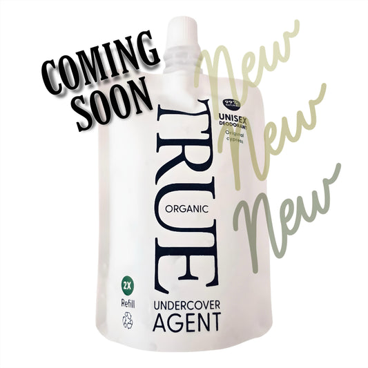 Coming Soon to trueorganicofsweden.com: Sustainable Refill Pouches for Undercover Agent Deodorant - True Organic of Sweden