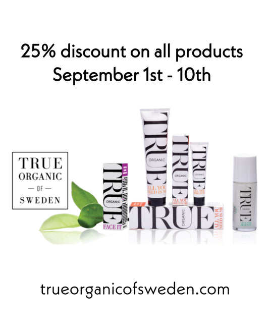 End-of-summer-SALE True organic of Sweden