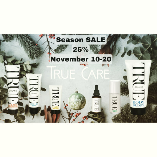 True Organic of Sweden Festive Season Sale:  25% Off Skincare Favorites - True Organic of Sweden