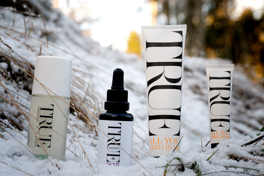 Swedish organic skincare products by True organic of Sweden 