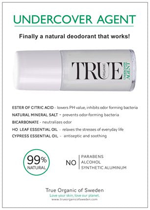 Undercover agent natural deodorant that actually works by trueorganicofsweden.com