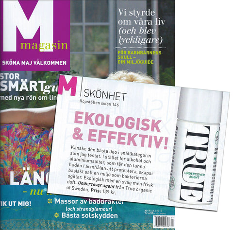 M Magasin, Maj 2015 - True Organic of Sweden