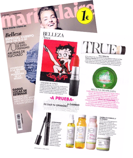 Marie Claire, España, 2017 - True Organic of Sweden