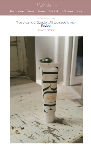 ROKderm - True Organic of Sweden
