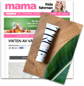 Frida Fahrman, Mama, November 2014 - True Organic of Sweden