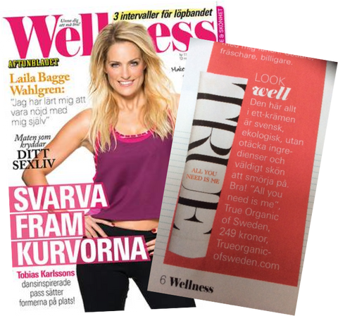 Aftonbladet Wellness, SWEDEN, nr 11 2014 - True Organic of Sweden