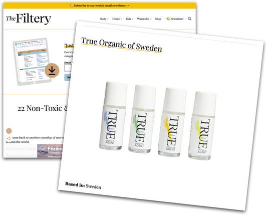 The Filtery - 22 Non-Toxic & Organic Brands Based in Europe - True Organic of Sweden