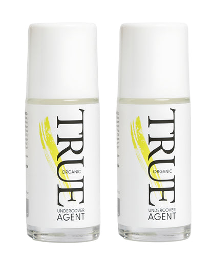2-Pack Organic Lemongrass Natural Deodorant - Effective & Eco-Friendly - True Organic of Sweden