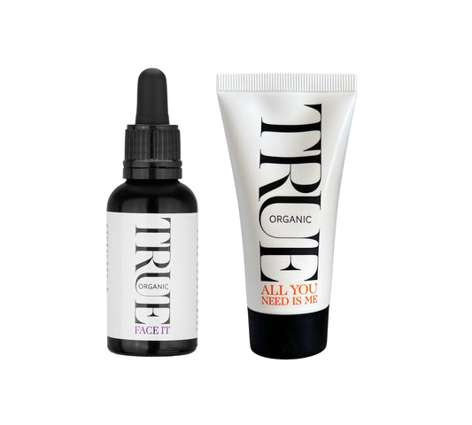 Fce it organic serum and All you need is me balm multi use organic balm 