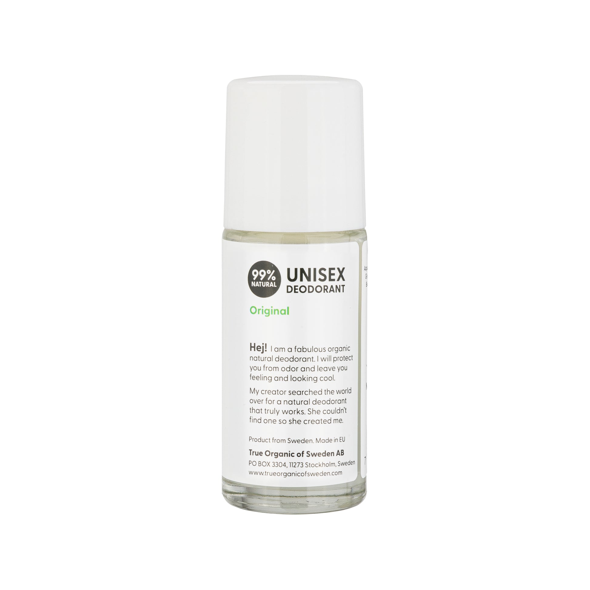 Undercover agent natural deodorant by True organic of Sweden 