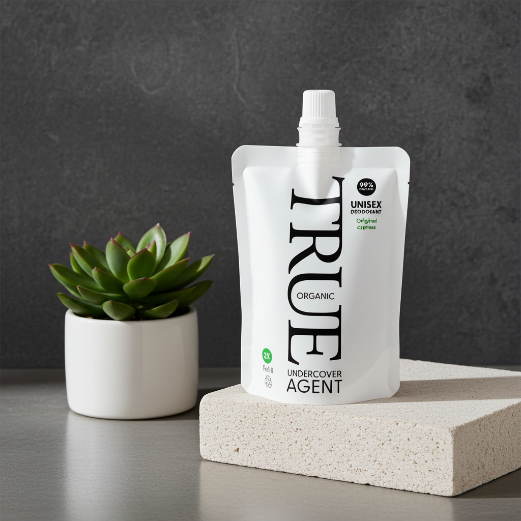 Undercover agent natuurlijke deodorant originele geur navulzakje