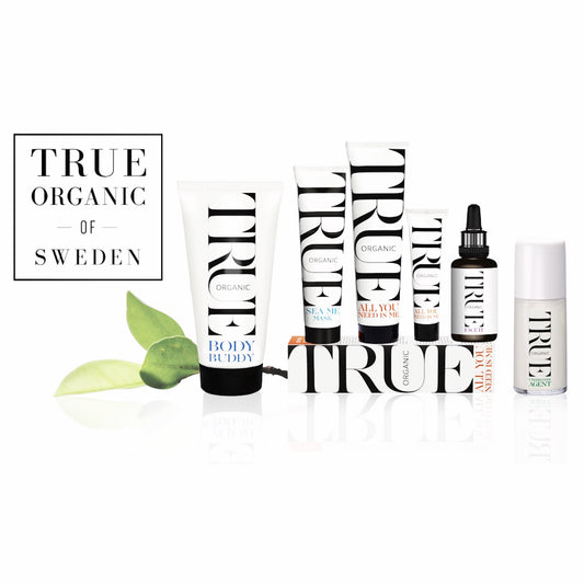 Sample pack all 7 organic products from Swedish skincare True organic of Sweden 