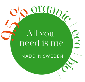 95% organic, eco, bio